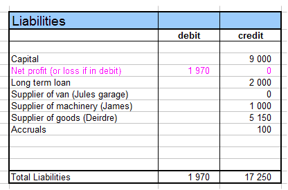 liability side